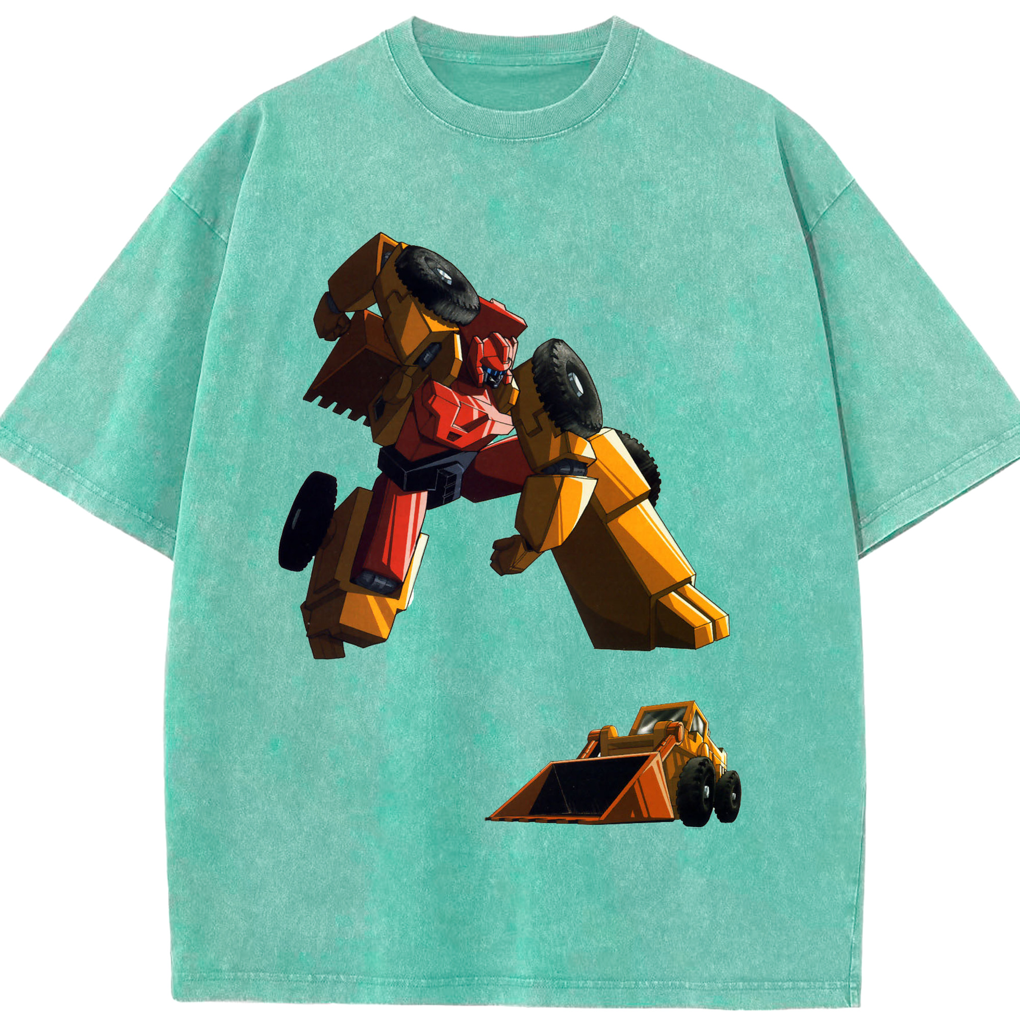 （画像用）  綿100% ヴィンテージ風 半袖Tシャツ（フロントプリント）